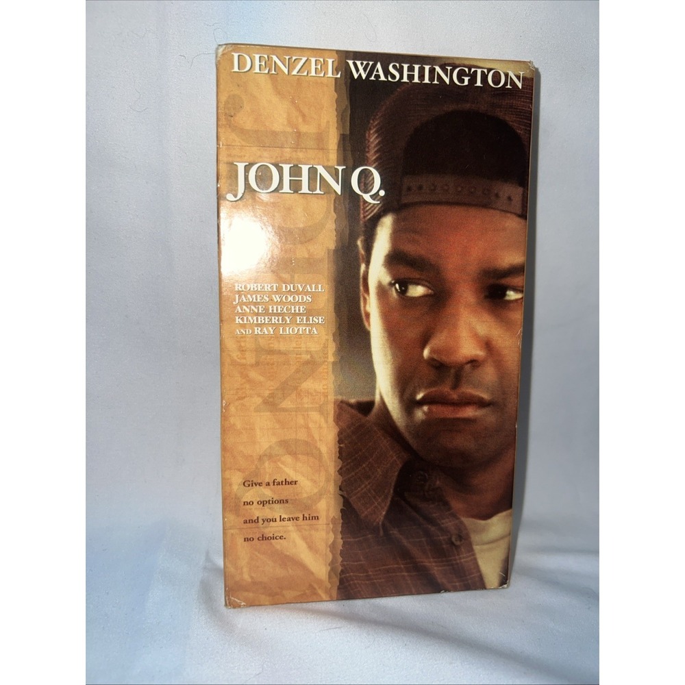 John Q (VHS, 2002) New Line Home Video - Drama/Thriller Film Movie Read